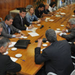 Representantes do Sinpro-DF estiveram em reunião com representantes do governo de Brasília no Palácio do Buriti nesta segunda-feira (3).